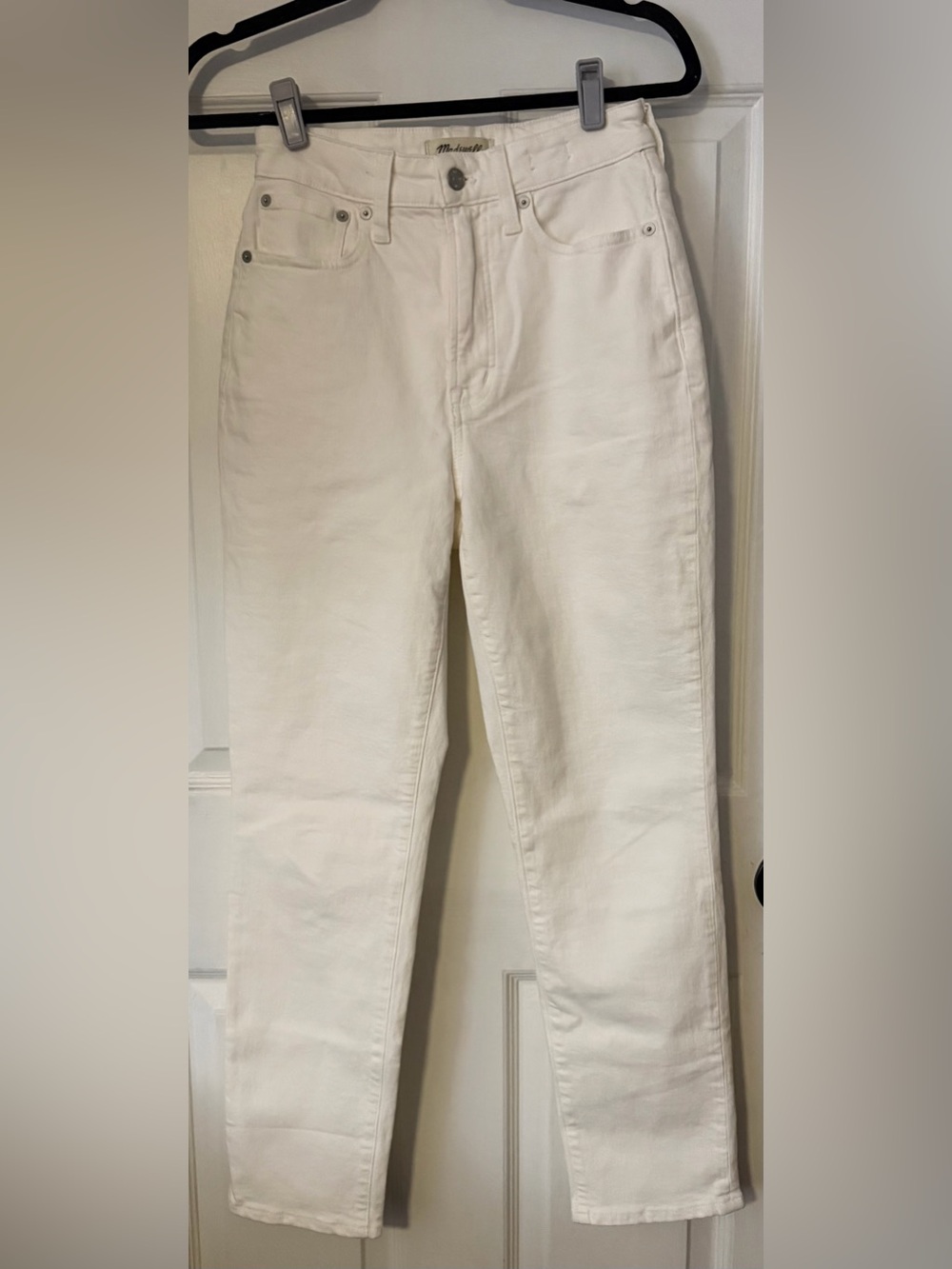 Madewell The Curvy Perfect Vintage Jeans Size 25 White High Rise